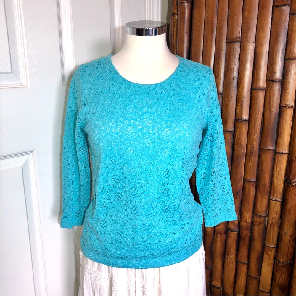 Cathy Daniels Blue Top size S